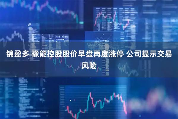 锦盈多 豫能控股股价早盘再度涨停 公司提示交易风险