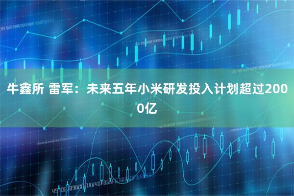 牛鑫所 雷军：未来五年小米研发投入计划超过2000亿