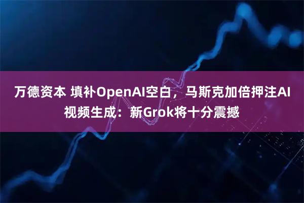 万德资本 填补OpenAI空白，马斯克加倍押注AI视频生成：新Grok将十分震撼