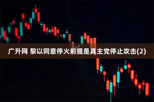 广升网 黎以同意停火　前提是真主党停止攻击(2)